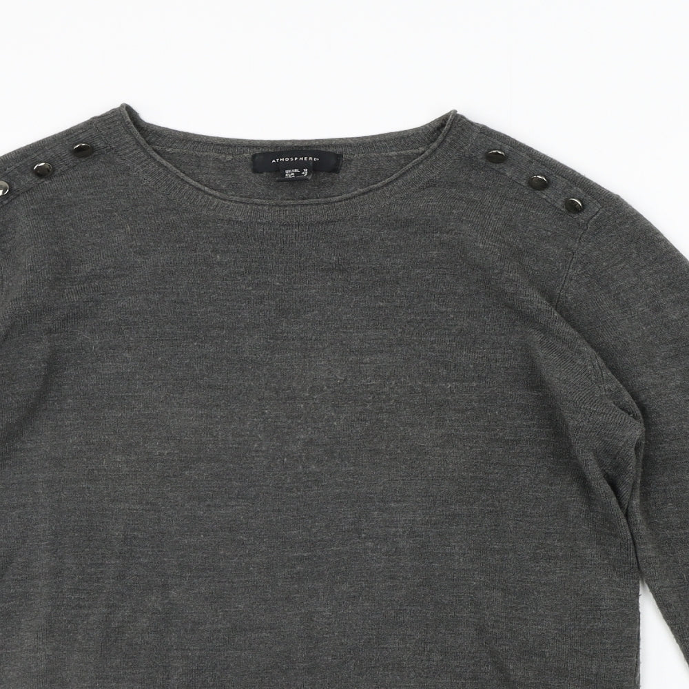 Atmopshere Womens Grey   Pullover Jumper Size 12