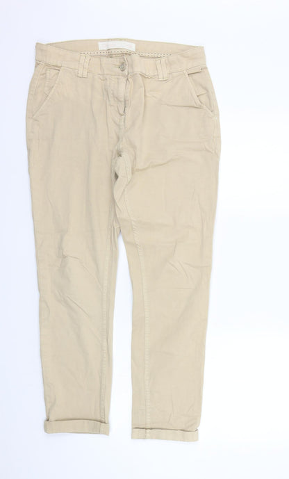 Next Womens Yellow   Trousers  Size 10 L27 in