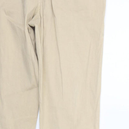 Next Womens Yellow   Trousers  Size 10 L27 in
