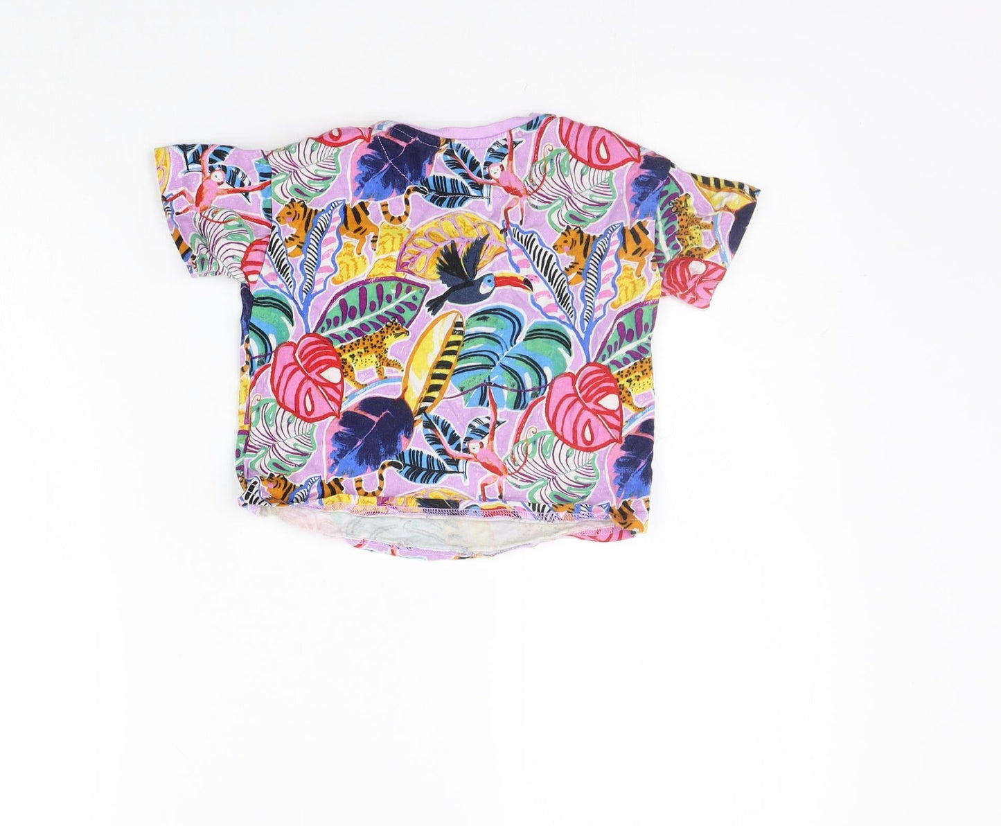 NEXT Boys Purple Geometric  Basic T-Shirt Size 2 Years