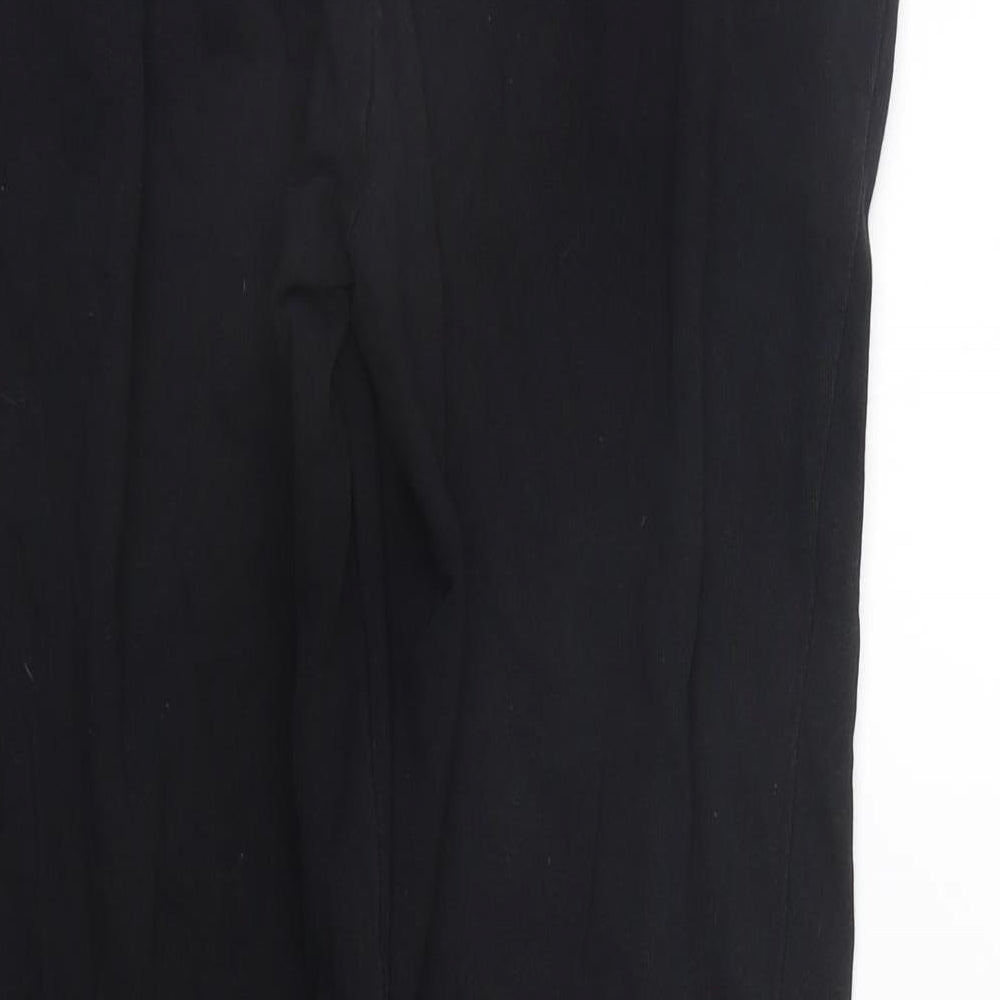 SOFT GREY Womens Black   Jogger Trousers Size 12 L24 in - washable mark
