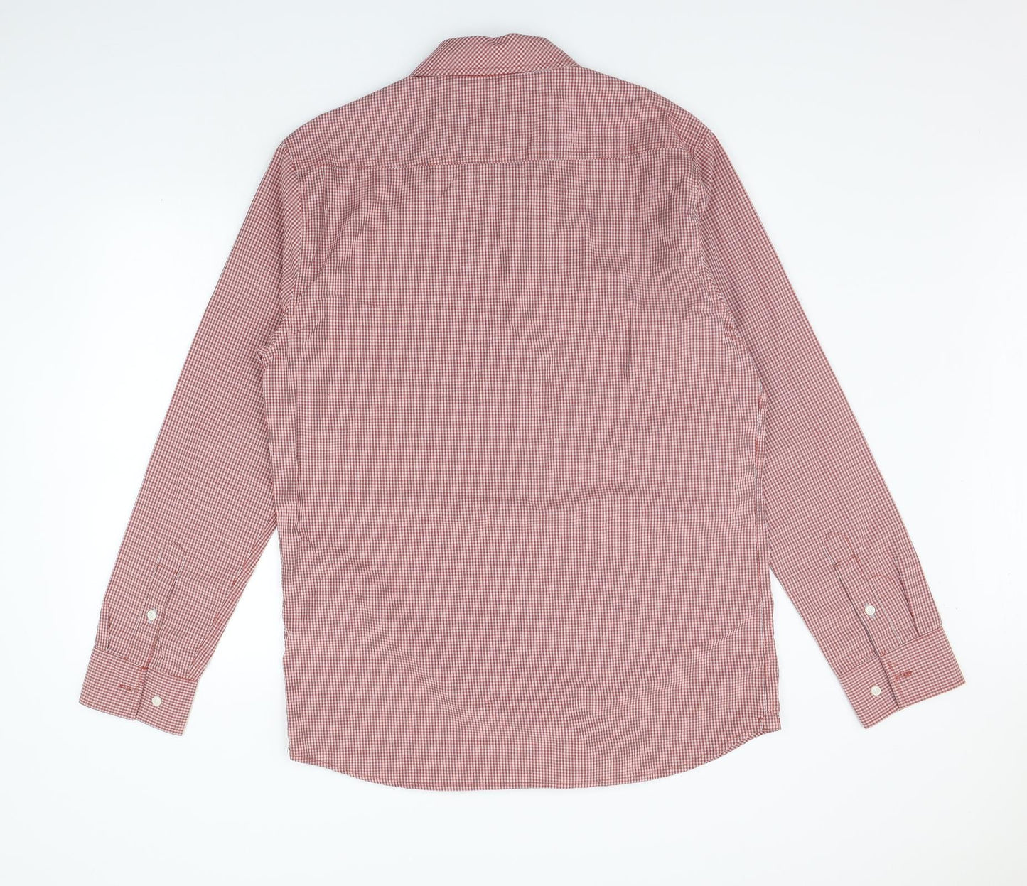SOLE Womens Red Check  Basic Button-Up Size XL