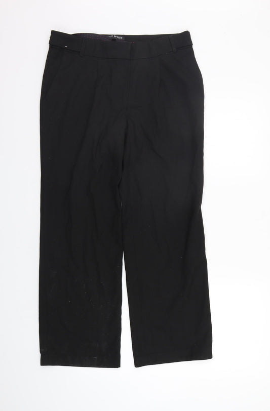 NEXT Womens Black   Trousers  Size 10 L26 in