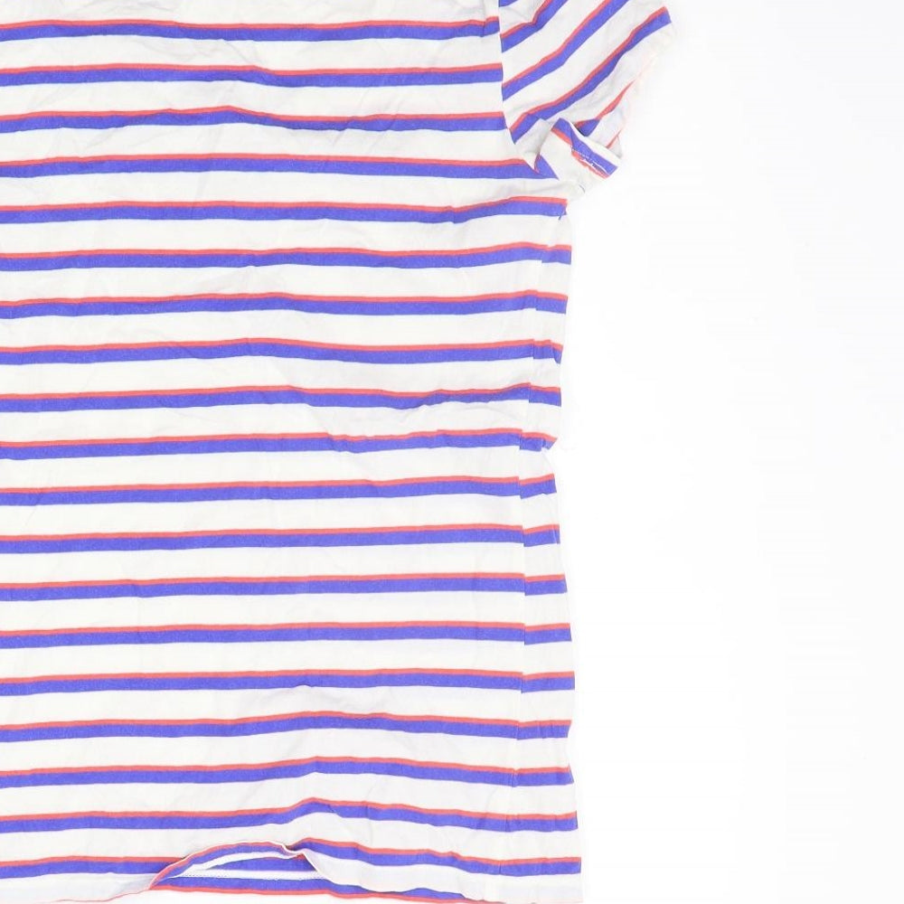Gap Womens Blue Striped  Basic T-Shirt Size S