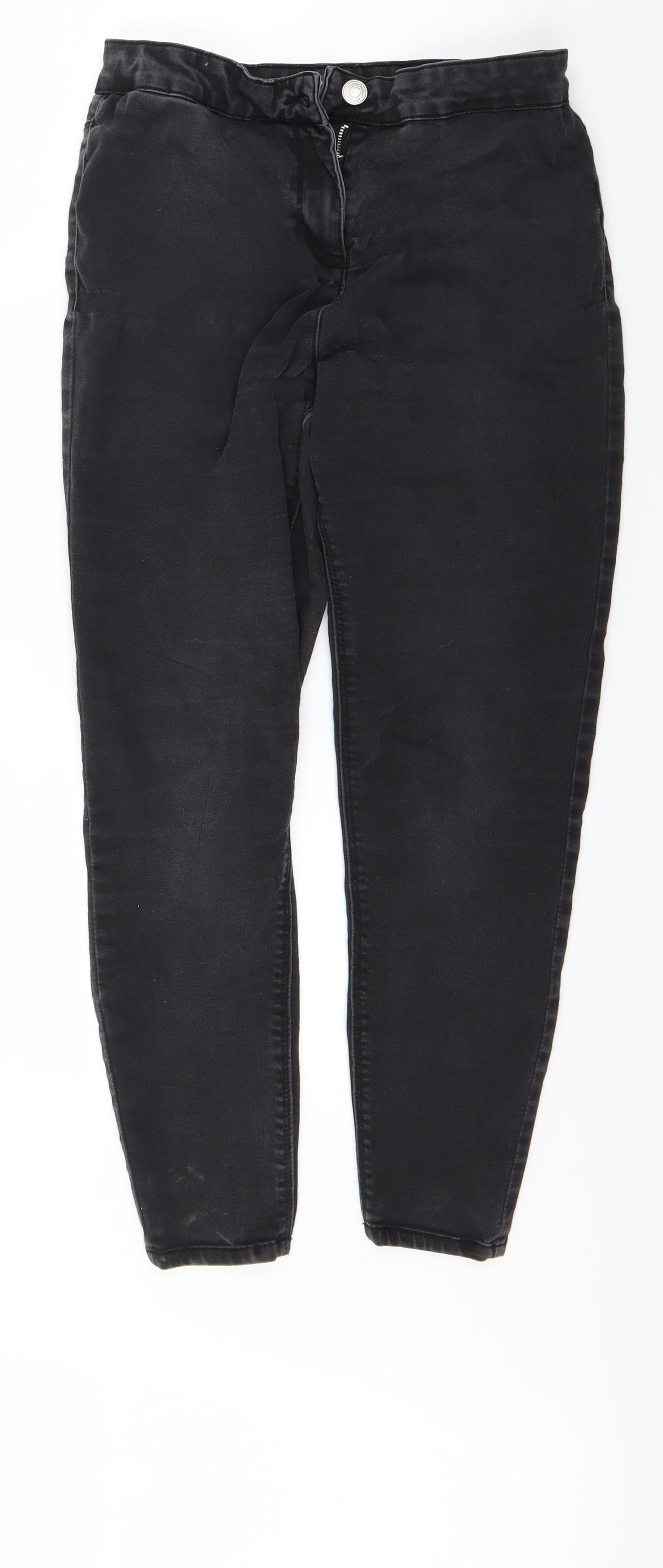 Papaya Womens Black  Denim Skinny Jeans Size 12 L22 in