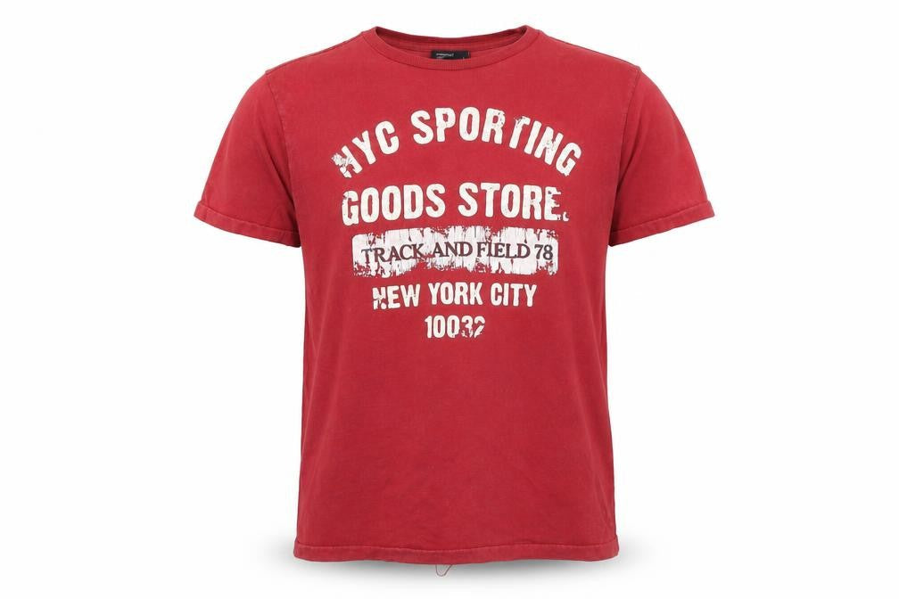Cedarwood State Mens Red T-Shirt Size L - New York