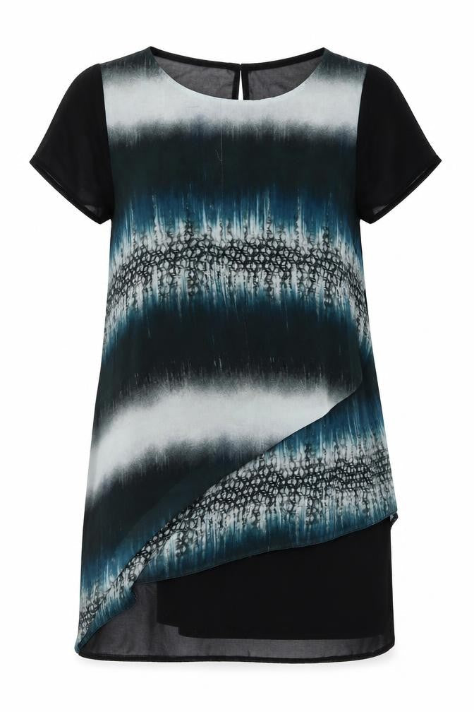 Label Lab Womens Black   Basic Blouse Size 8