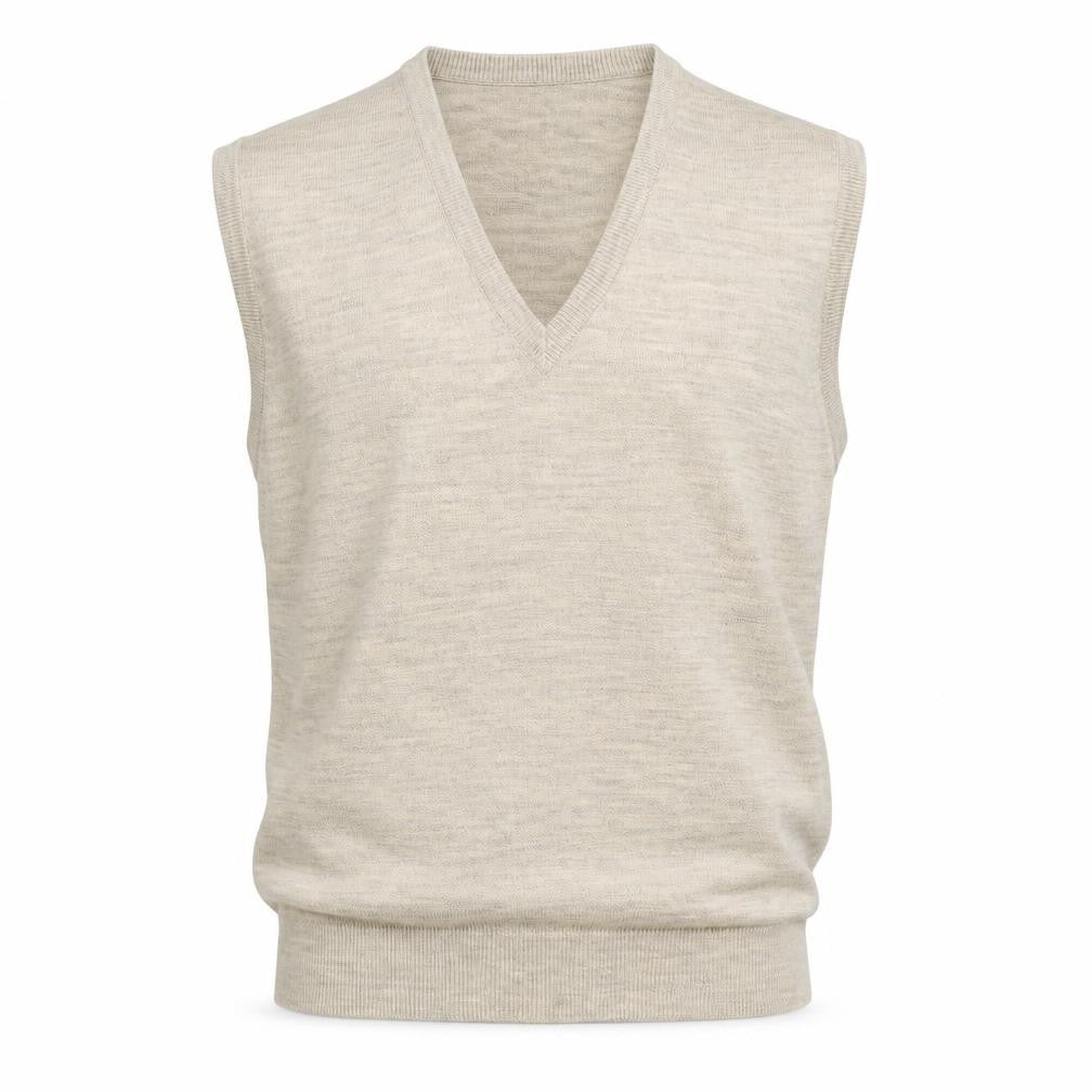 MC Casuals Mens Beige   Vest Jumper Size L