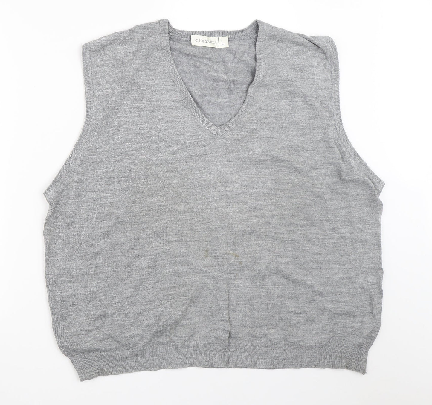 Classics Mens Grey   Vest Jumper Size L