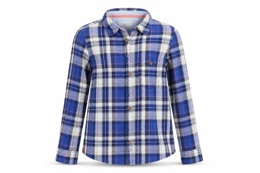 H&M Womens Blue Check  Basic Button-Up Size 34