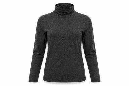 Front view of ASOS women’s grey basic t-shirt, size UK 10