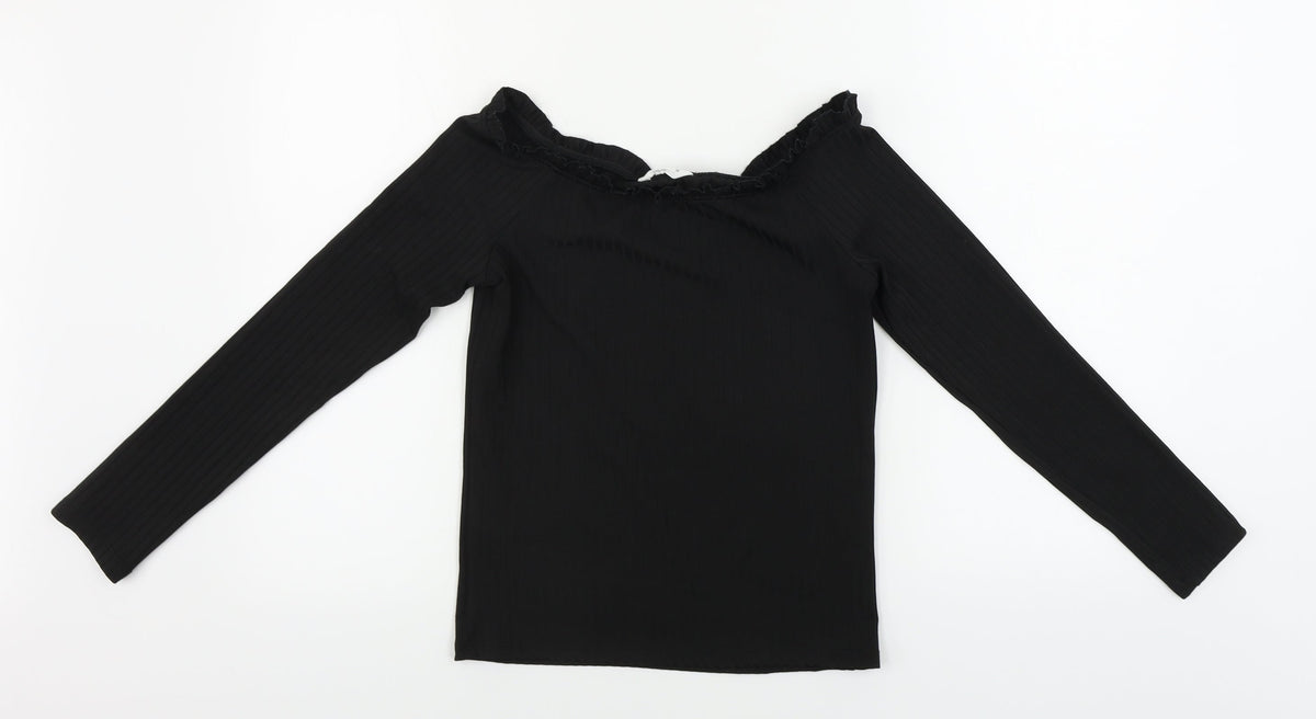 Candy Girls Black   Basic T-Shirt Size 14 Years