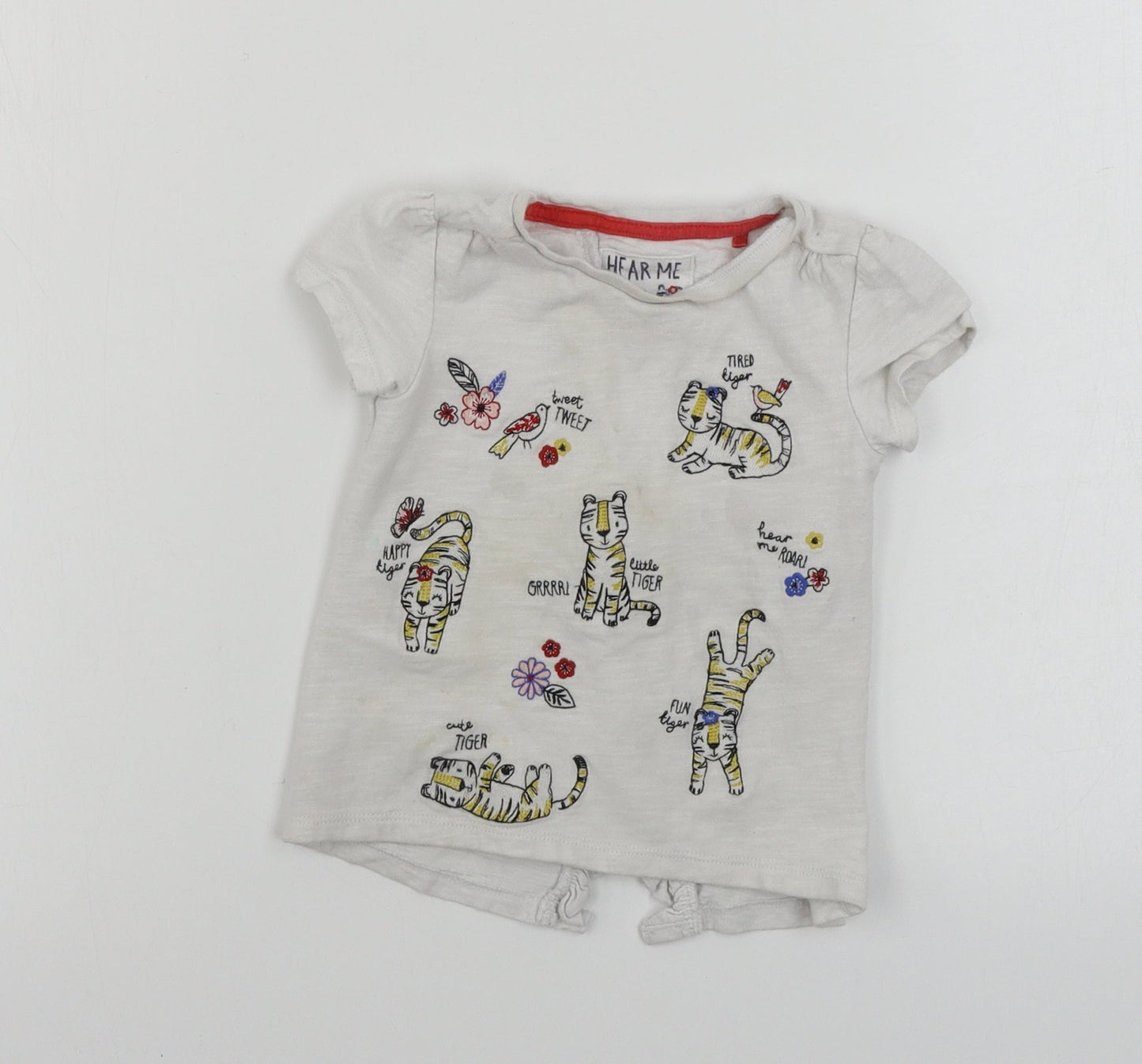 TU Boys White   Basic T-Shirt Size 2-3 Years