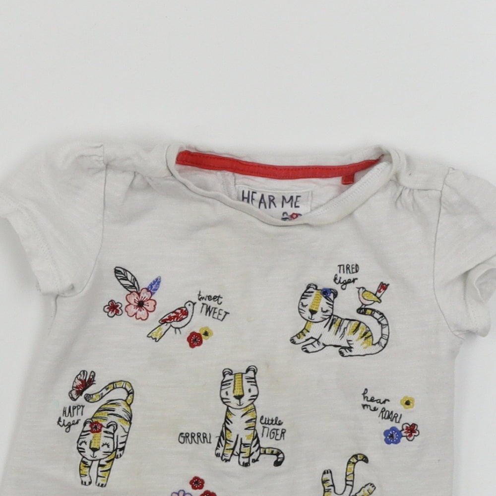 TU Boys White   Basic T-Shirt Size 2-3 Years