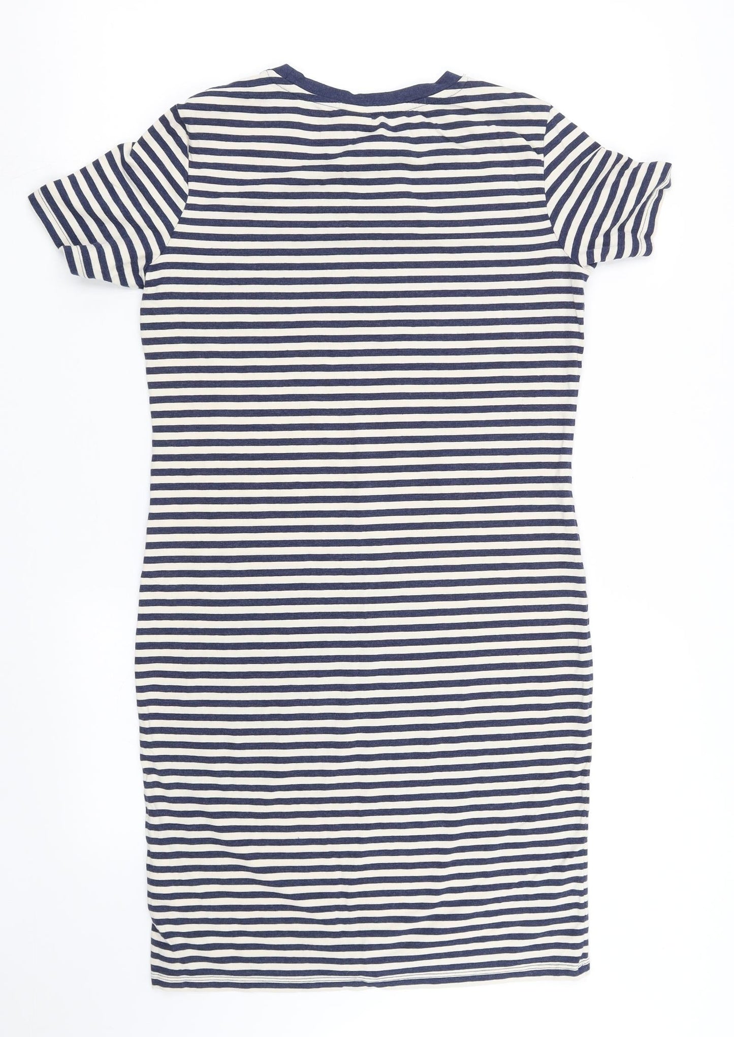H&M Womens White Striped  A-Line  Size M