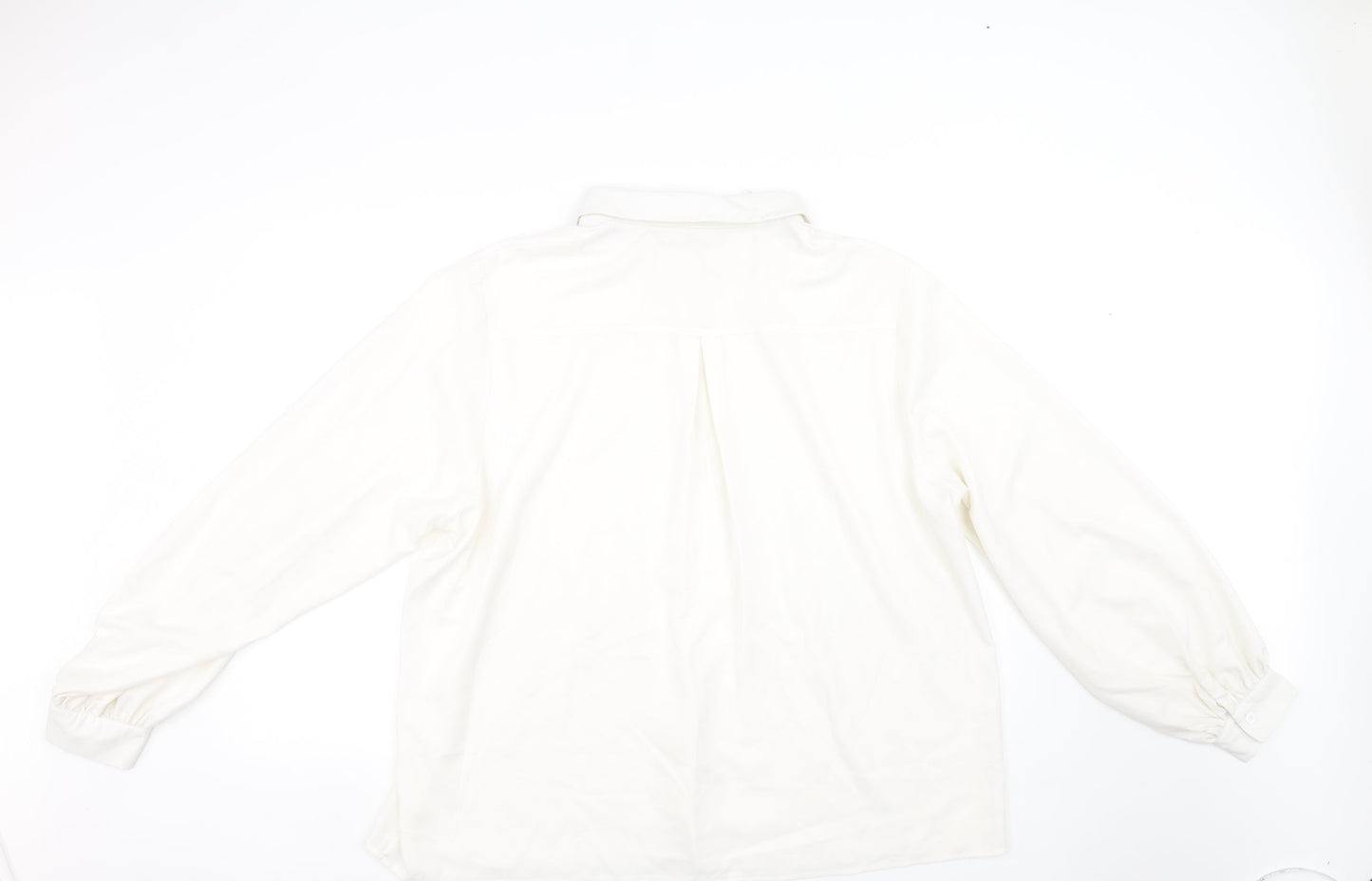 In the Style Womens White   Basic Button-Up Size 20