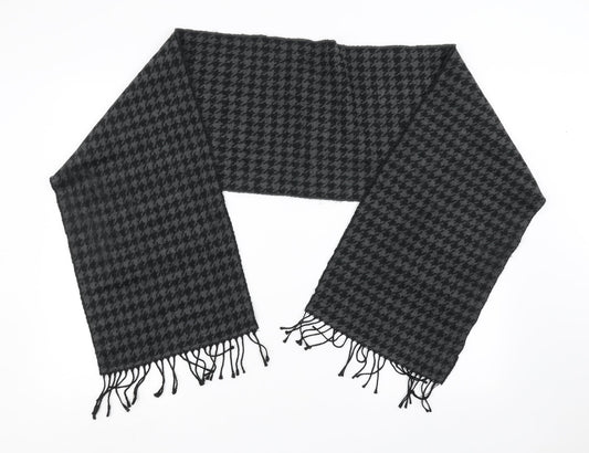 Preworn Womens Black Geometric   Scarf