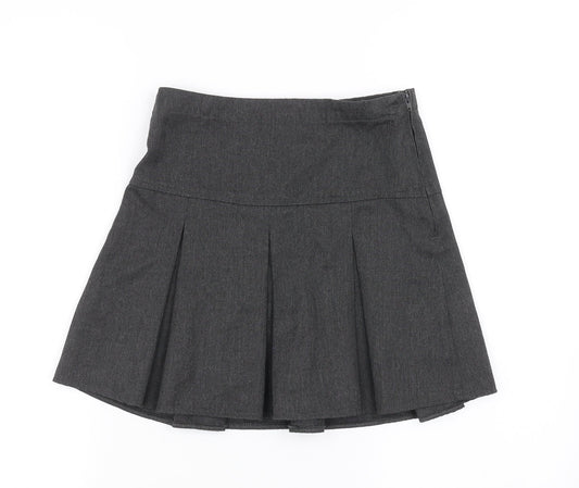 NEXT Girls Grey   Pleated Skirt Size 9 Years