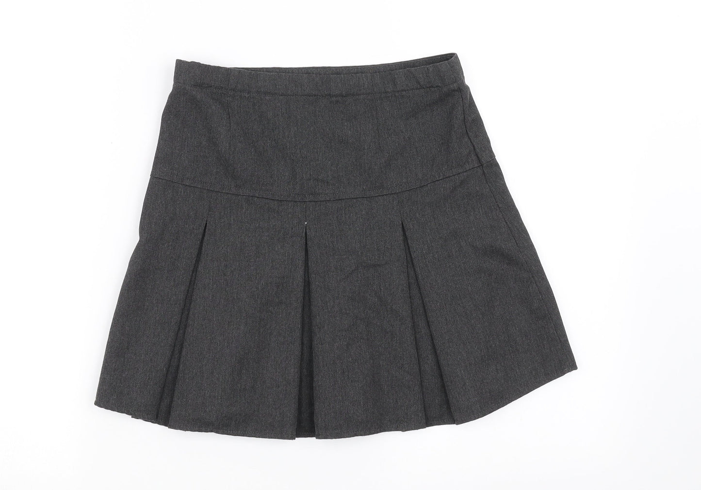 NEXT Girls Grey   Pleated Skirt Size 9 Years