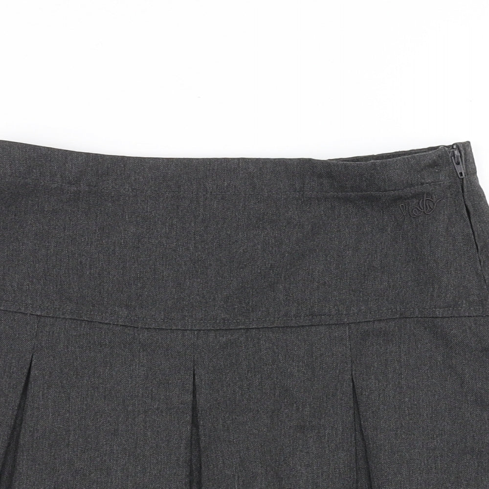 NEXT Girls Grey   Pleated Skirt Size 9 Years