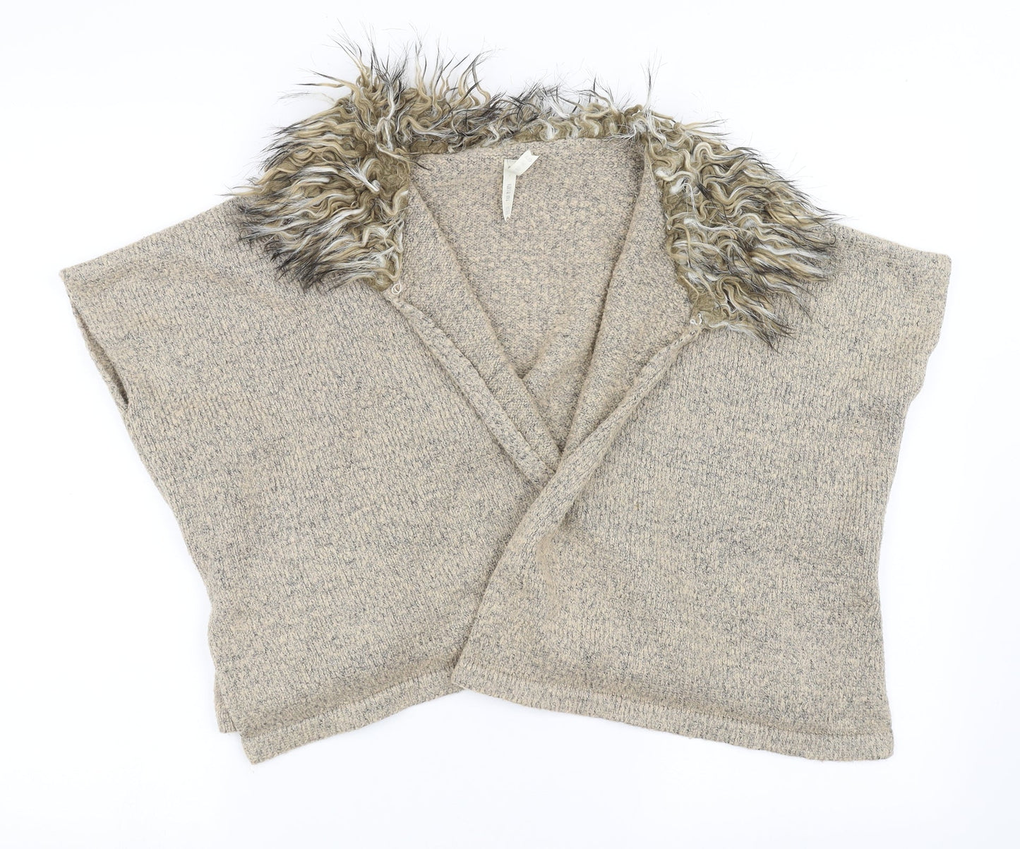 Preworn Girls Beige   Cardigan Jumper Size 7-8 Years