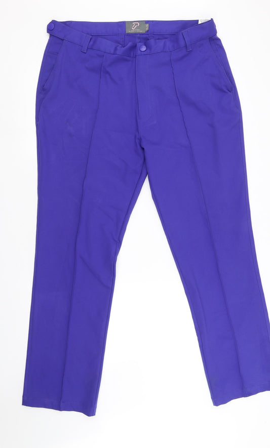 IJP Design Womens Purple   Trousers  Size 38 L24 in - tailored