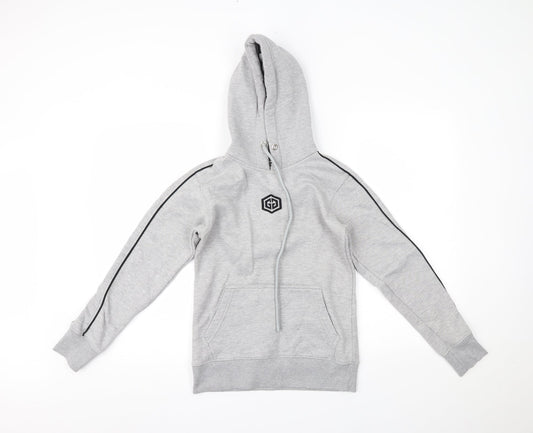 gymgarmz Womens Grey   Pullover Hoodie Size S