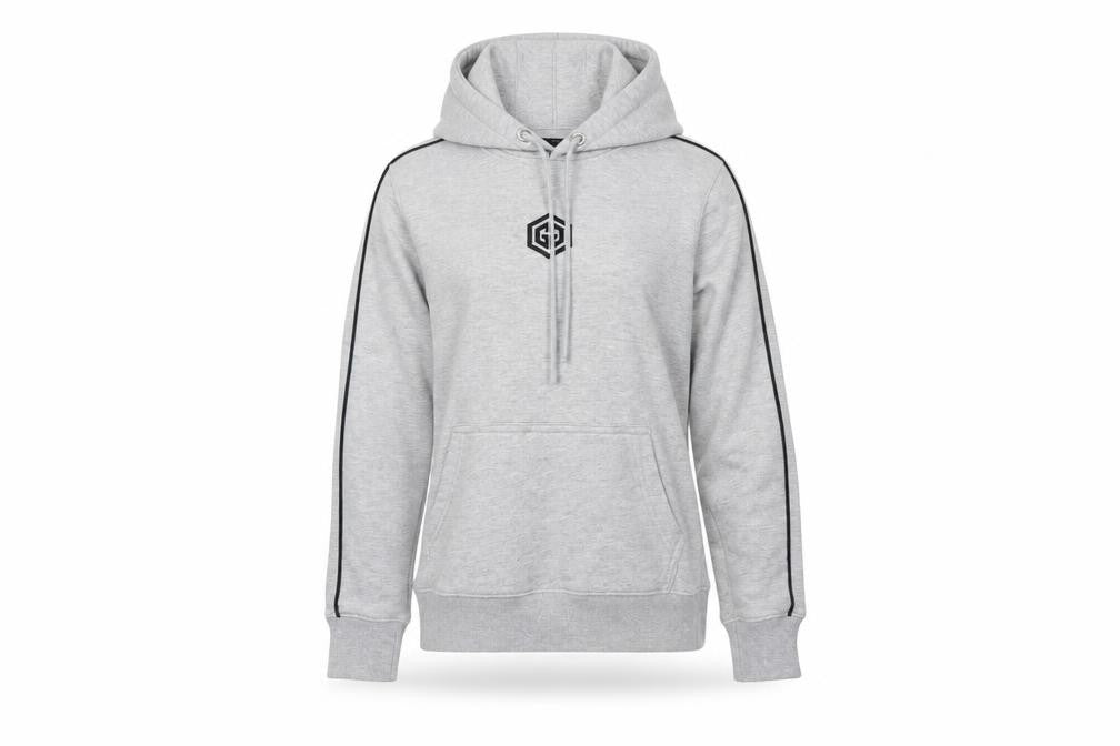 gymgarmz Womens Grey   Pullover Hoodie Size S