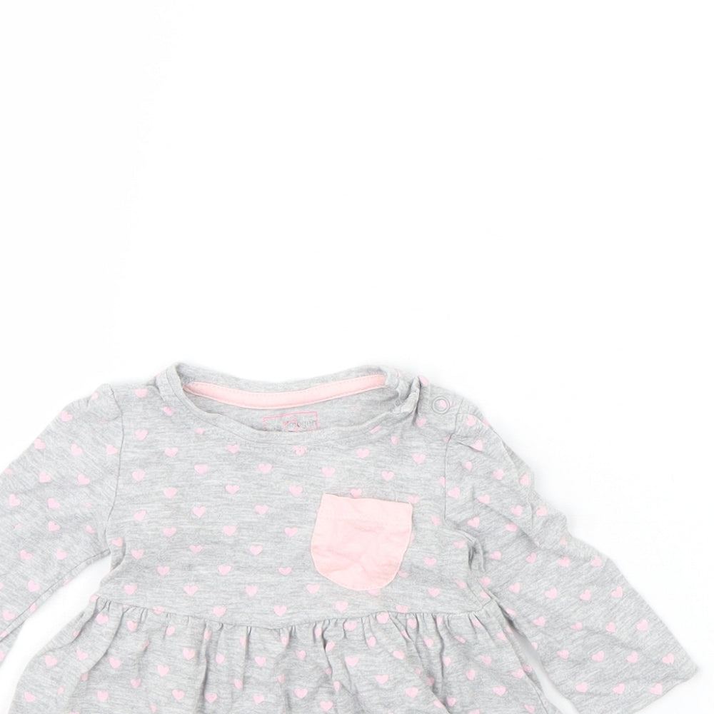 Early Days Girls Grey Spotted  Basic Blouse Size 0-3 Months