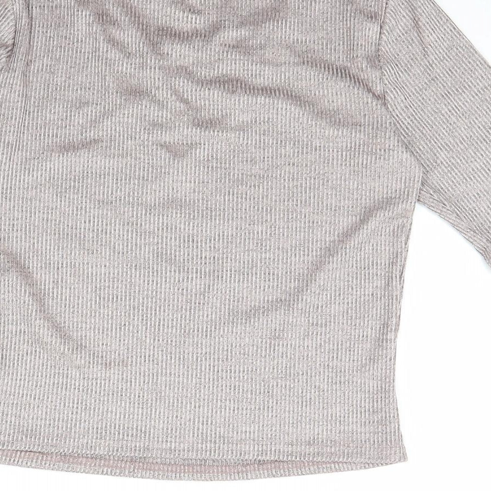 New Look Womens Pink   Cropped Blouse Size 12