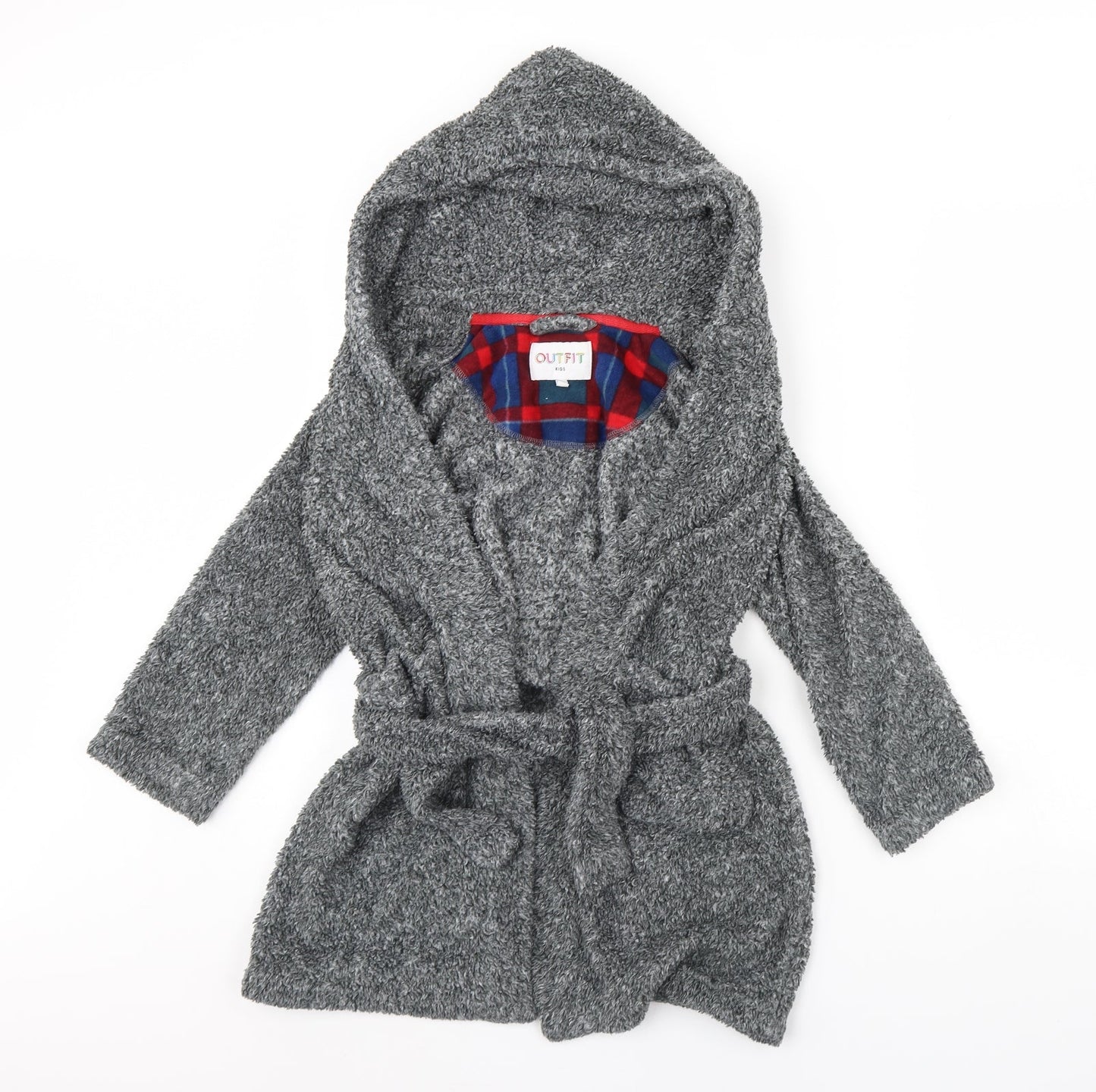 Outfit Boys Grey Solid   Robe Size 9 Years