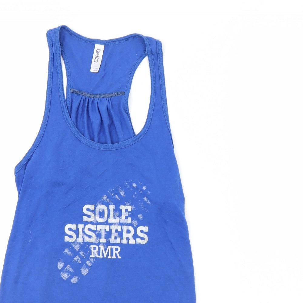 Bella Womens Blue   Basic Tank Size L