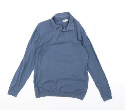 Next Mens Blue   Henley Jumper Size M