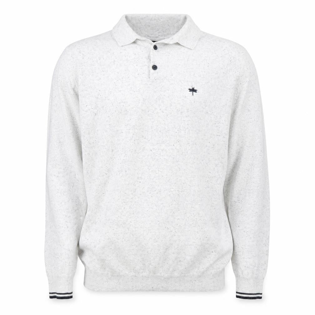 Easy Mens Grey   Henley Jumper Size M