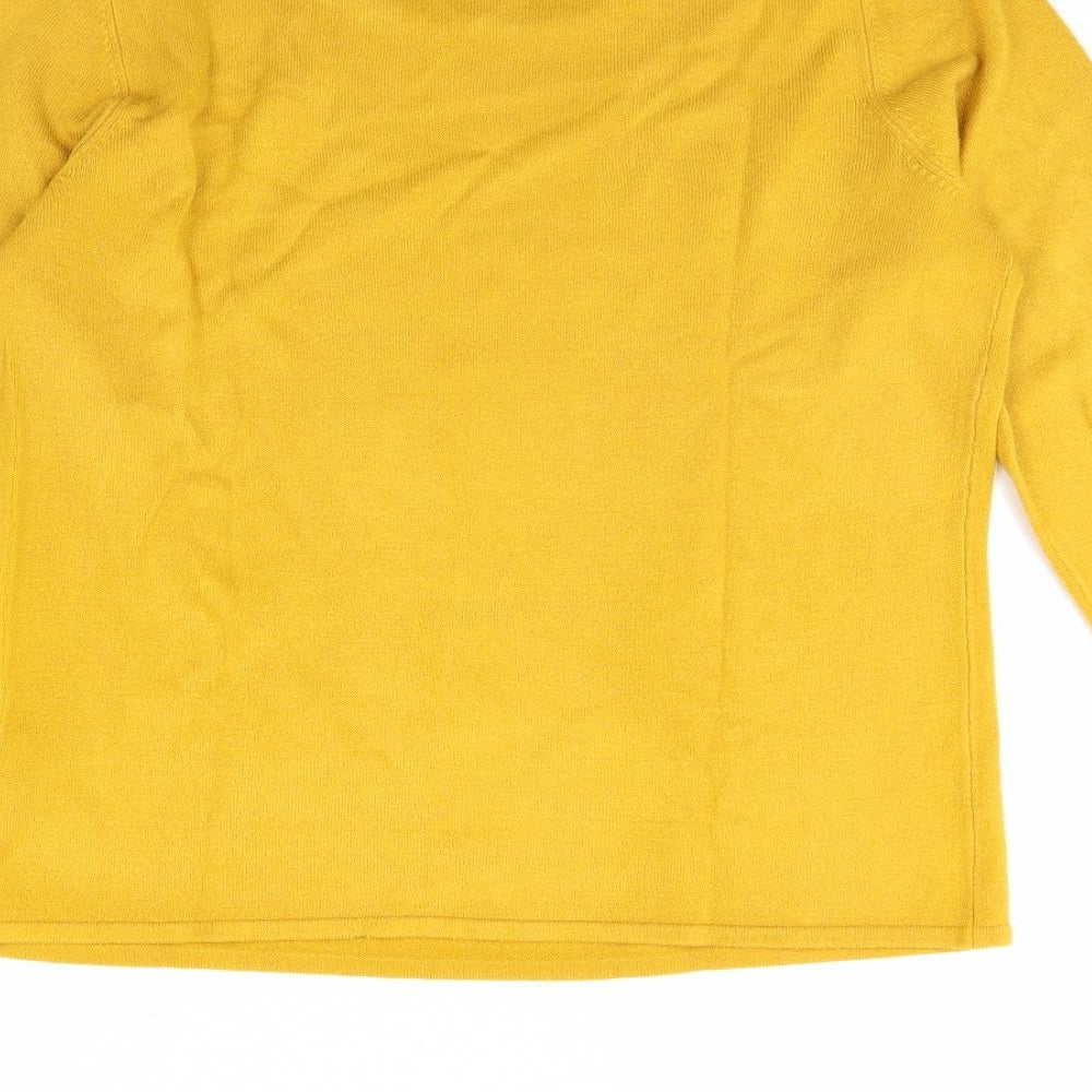 Bonmarché Womens Yellow   Pullover Jumper Size 12