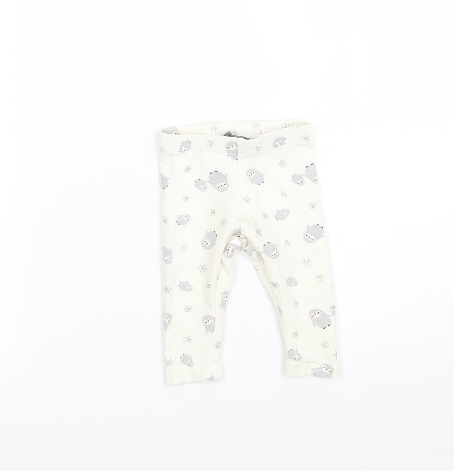 Primark Girls White   Capri Leggings Size 3-6 Months
