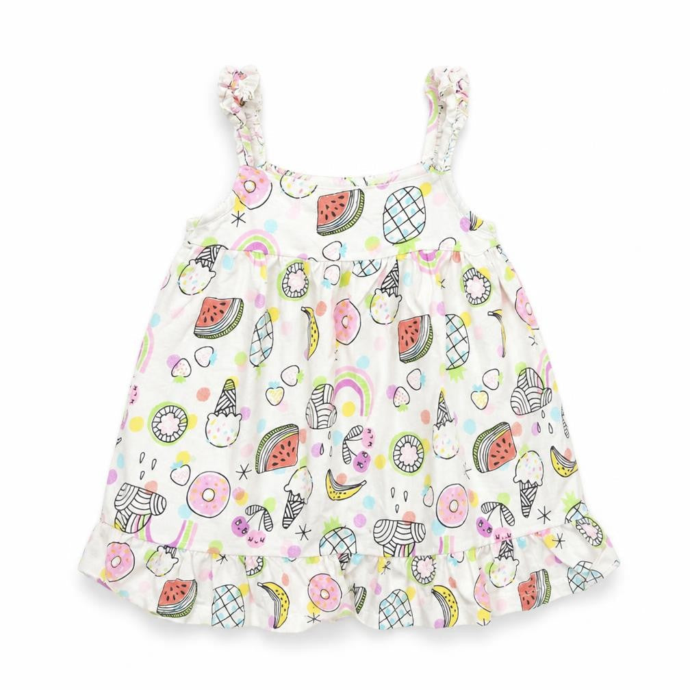 F&F Girls White   Basic Tank Size 9-12 Months
