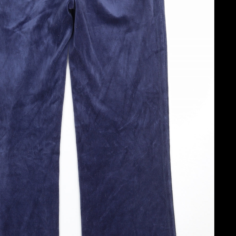 Denim & Co. Womens Blue   Sweatpants Trousers Size 14 L27.5 in