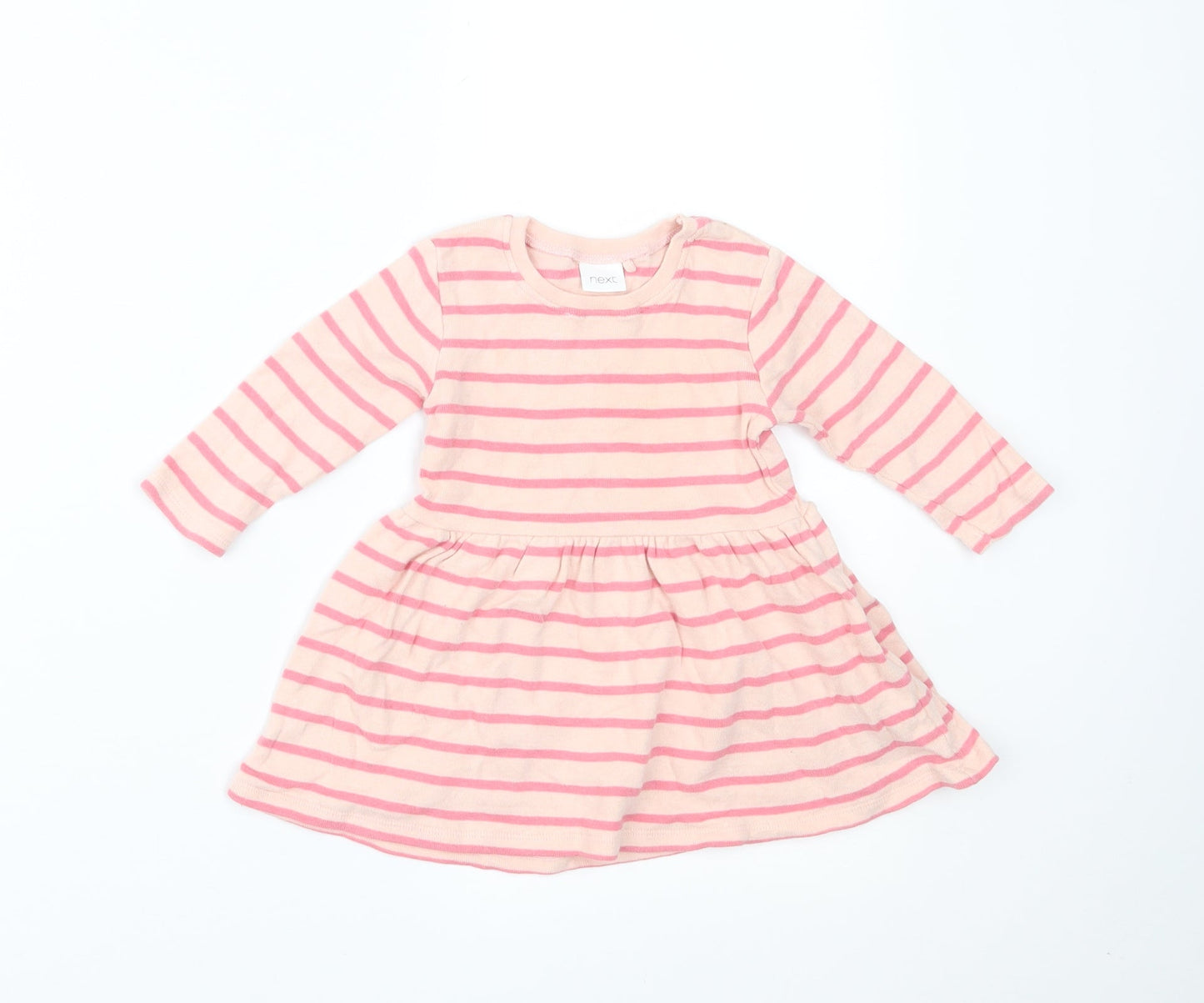NEXT Girls Pink Striped  A-Line  Size 3-6 Months