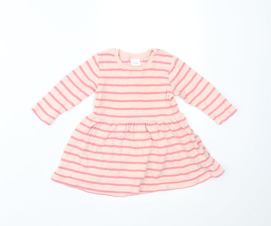 NEXT Girls Pink Striped  A-Line  Size 3-6 Months