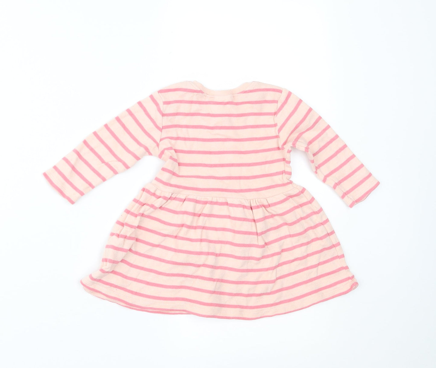 NEXT Girls Pink Striped  A-Line  Size 3-6 Months