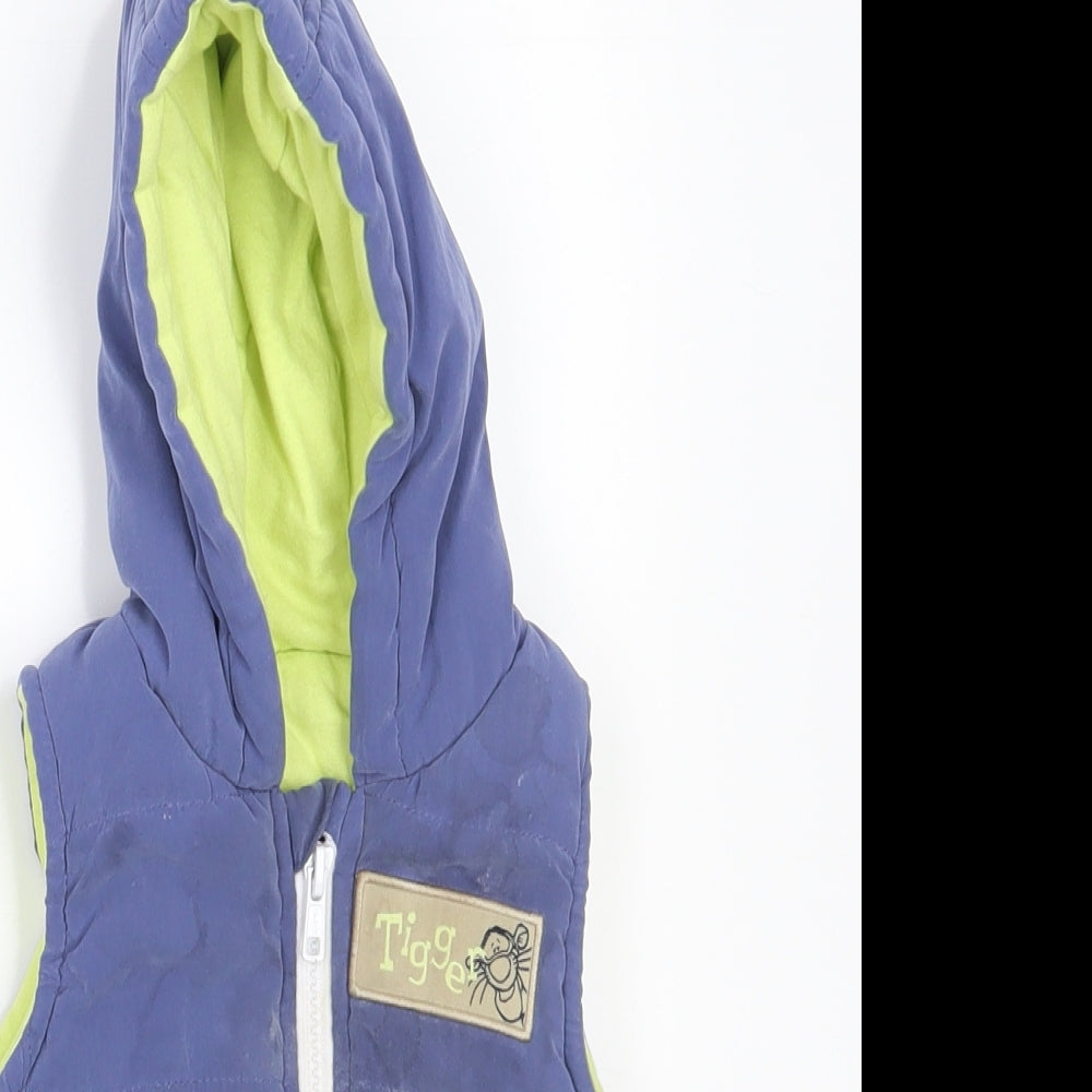 George Boys Blue   Gilet Waistcoat Size 6-9 Months