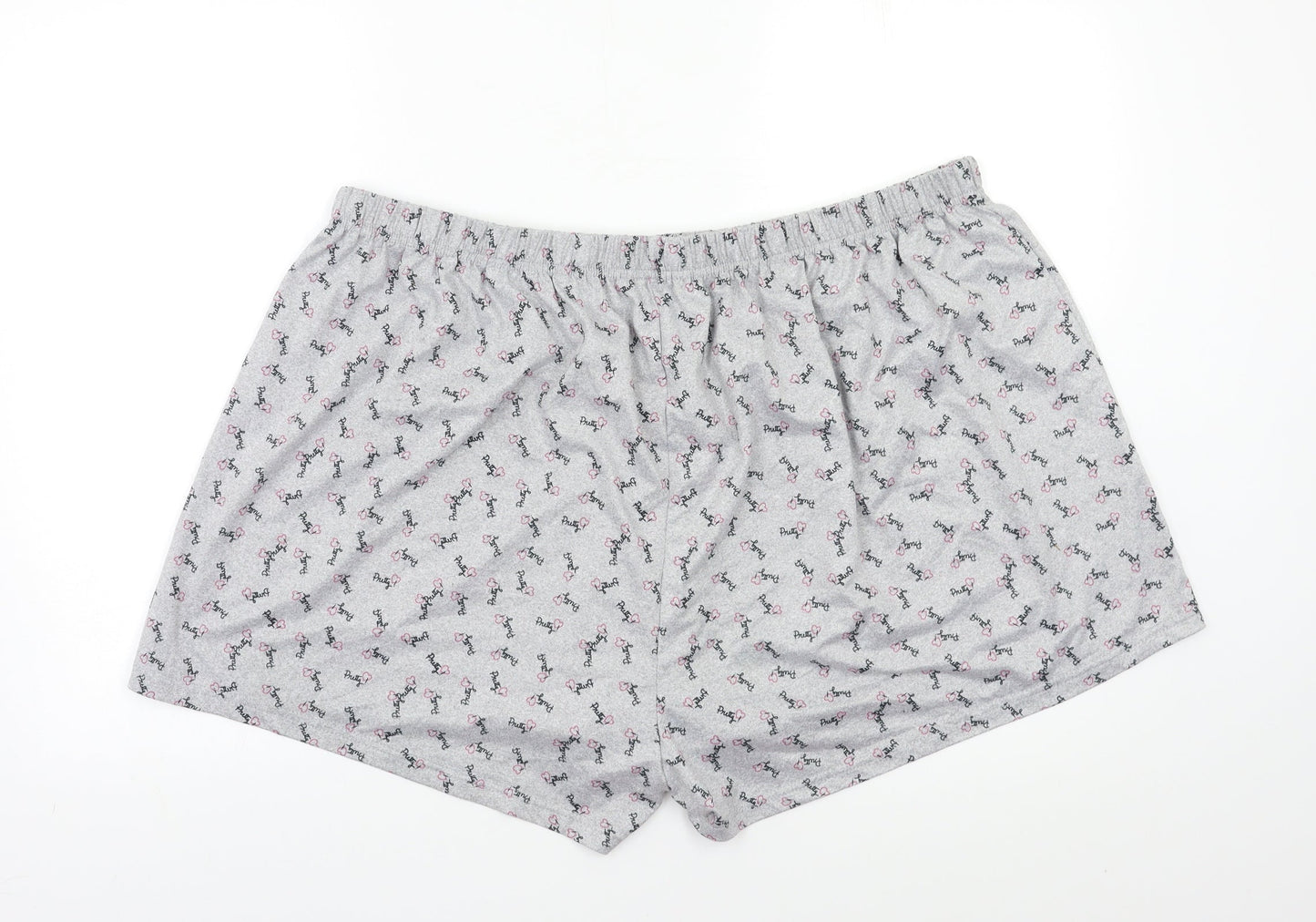 Preworn Womens Grey Geometric   Pyjama Pants Size 3XL