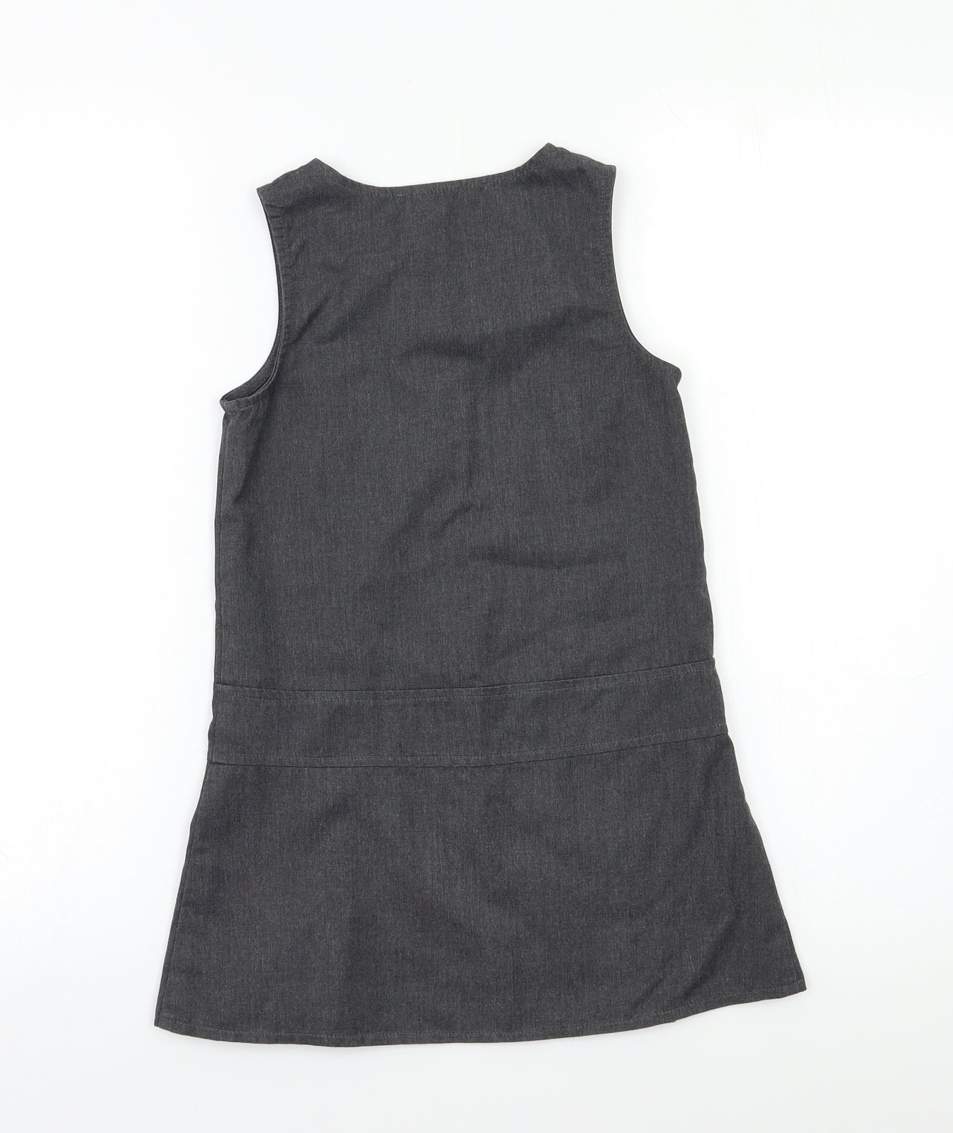 George Girls Grey   Pinafore/Dungaree Dress  Size 8 Years