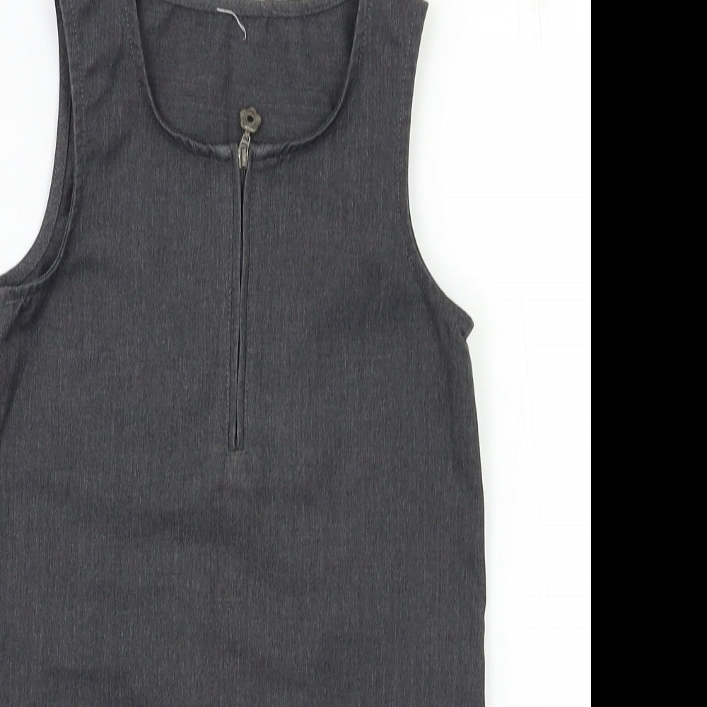 George Girls Grey   Pinafore/Dungaree Dress  Size 8 Years