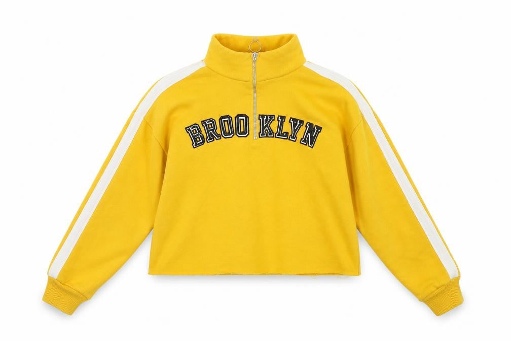 Candy Couture Womens Yellow   Pullover Sweatshirt Size 10