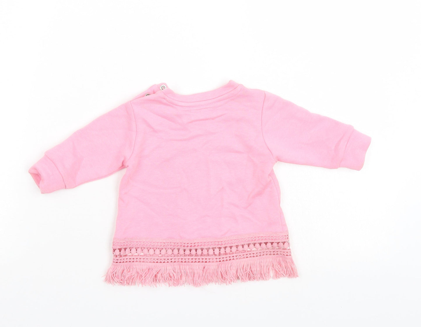 Leisure Club Girls Pink   Pullover Jumper Size 6-9 Months
