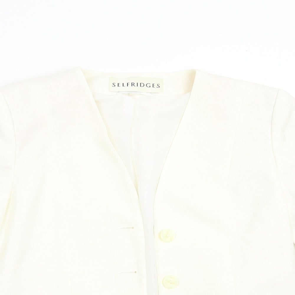 Selfridges Womens Ivory   Jacket Suit Jacket Size 14