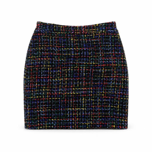 Papaya Womens Multicoloured Check  Mini Skirt Size 8