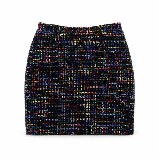 Papaya Womens Multicoloured Check  Mini Skirt Size 8